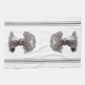 ヴィンテージグラフィック穀粒シーフキッチンタオル キッチンタオル (横)