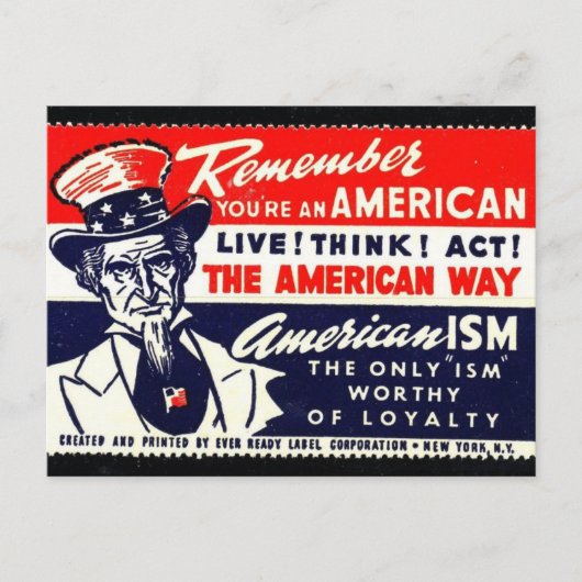 ヴィンテージグラフィック葉書 ポストカード (正面)