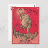 ヴィンテージグラフィック葉書 ポストカード (正面/裏面)