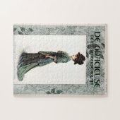 ヴィンテージグラマリーレディファッションイラストレーション ジグソーパズル (横)