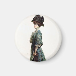 ヴィンテージグラマリーレディファッションイラストレーション マグネット