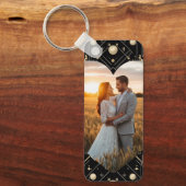 ヴィンテージグラマーアールデコ結婚のキーチェーン キーホルダー (正面)