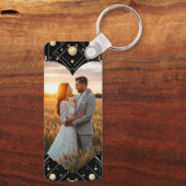 ヴィンテージグラマーアールデコ結婚のキーチェーン キーホルダー (裏面)