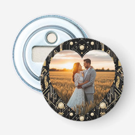 ヴィンテージグラマーアールデコ結婚ボトルオープナー 栓抜き