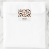 ヴィンテージグラマーインスパイアアドレス・ステッカー スクエアシール (バッグ)