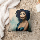 ヴィンテージグラマークラシックハリウッドインスパイア クッション (ブランケット)