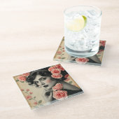 ヴィンテージグラマーバラアールデココースター ガラスコースター (アングル)