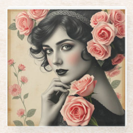 ヴィンテージグラマーバラアールデココースター ガラスコースター