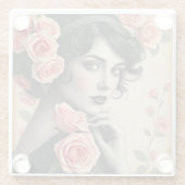 ヴィンテージグラマーバラアールデココースター ガラスコースター (裏面)