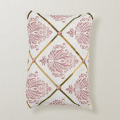 ヴィンテージグラマーバラマウブダマスクオンホワイトリネン アクセントクッション (裏面(縦))