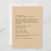 ヴィンテージグラマー喫煙広告 招待状 (裏面)