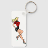 ヴィンテージグラマー女の子ネクストドアブロンドブロンシェル キーホルダー (裏面)