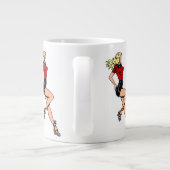 ヴィンテージグラマー女の子ネクストドアブロンドブロンシェル ジャンボコーヒーマグカップ (裏面)