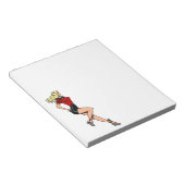 ヴィンテージグラマー女の子ネクストドアブロンドブロンシェル ノートパッド (アングル)