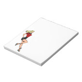 ヴィンテージグラマー女の子ネクストドアブロンドブロンシェル ノートパッド (回転)