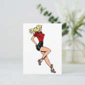 ヴィンテージグラマー女の子ネクストドアブロンドブロンシェル ポストカード (スタンド正面)