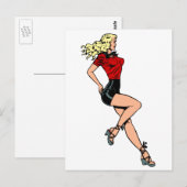 ヴィンテージグラマー女の子ネクストドアブロンドブロンシェル ポストカード (正面/裏面)