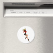 ヴィンテージグラマー女の子ネクストドアブロンドブロンシェル マグネット (インサイチュ (食洗機))