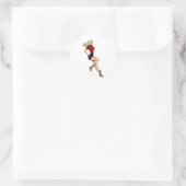 ヴィンテージグラマー女の子ネクストドアブロンドブロンシェル ラウンドシール (バッグ)