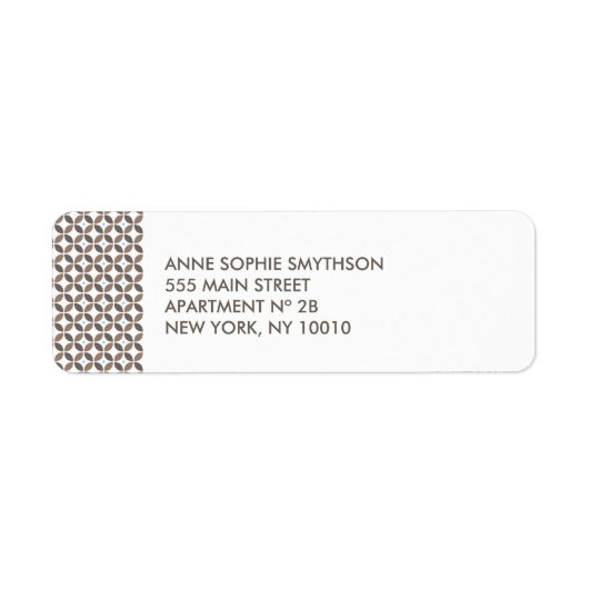 ヴィンテージグラマー差出人住所ラベル ラベル (正面)