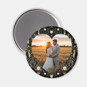 ヴィンテージグラマー結婚アールデコ磁石 マグネット (正面/裏面)