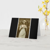 ヴィンテージグラマー カード (黄色い花)