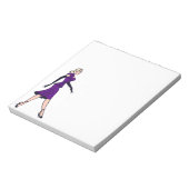 ヴィンテージグラマー・ガール、レトロ・ブロンド書記 ノートパッド (回転)