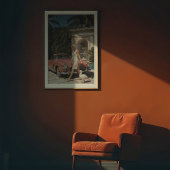 ヴィンテージグラマー：シックな女性とクラシック車 ポスター