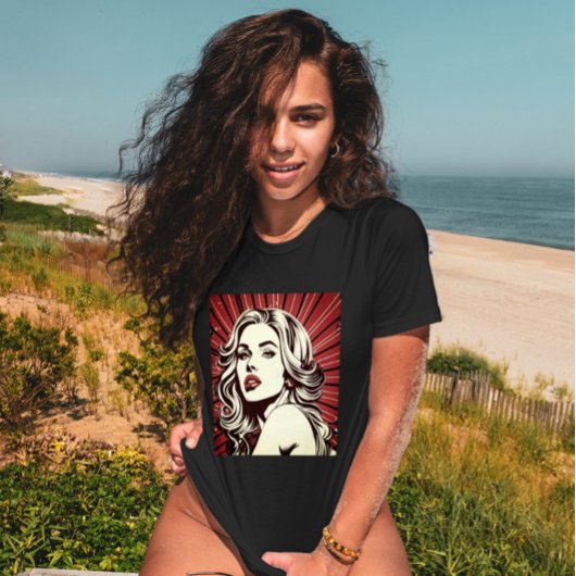 ヴィンテージグラマー:レトロフィルムノワール Tシャツ