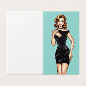 ヴィンテージグラマーLBDリトルブラックドレス空白の (外部フラット)