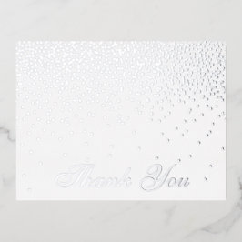 ヴィンテージグラムシルバー結婚紙吹雪 箔招待状ポストカード