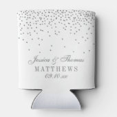 ヴィンテージグラムシルバー結婚紙吹雪 缶クーラー (裏面)