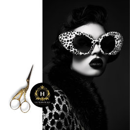 ヴィンテージグラムヒョウ印刷パンクロック切り離し 薄葉紙