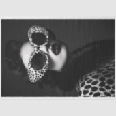 ヴィンテージグラムヒョウ印刷パンクロック切り離し 薄葉紙 (正面)