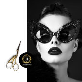 ヴィンテージグラムブラック&クリスタルキャットアイデクページ 薄葉紙