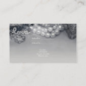 ヴィンテージグラムブラック&ホワイト真珠は友人を参照 紹介カード (裏面)