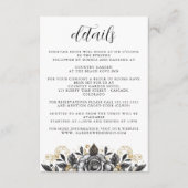 ヴィンテージグラム結婚フローラ エンクロージャーカード (正面)