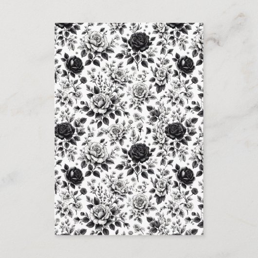 ヴィンテージグラム結婚フローラ エンクロージャーカード (裏面)