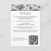 ヴィンテージグラム結婚フローラ エンクロージャーカード (正面)