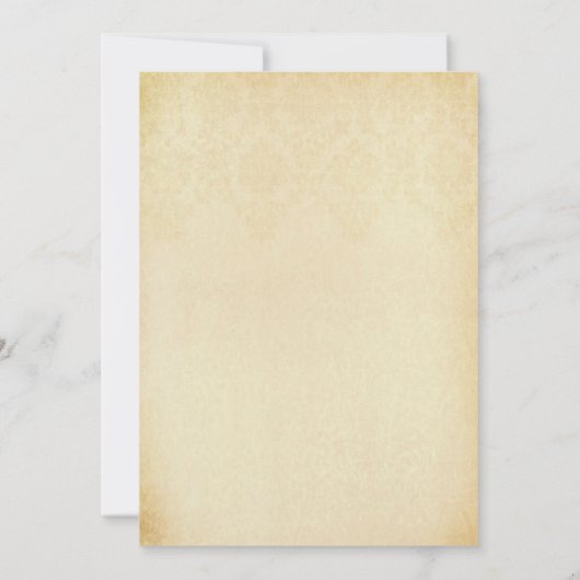 ヴィンテージグラム金ゴールドダマスクリハーサルディナー 招待状 (裏面)