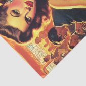 ヴィンテージグラモールガールレッドドレス 薄葉紙 (詳細)