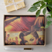 ヴィンテージグラモールガールレッドドレス 薄葉紙 (ギフト)