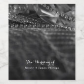 ヴィンテージグラモールダイヤモンド&パールワインラベル ワインラベル (シングルラベル)