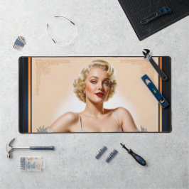 ヴィンテージグラモールハリウッドブロンド美しい デスクマット