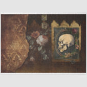 ヴィンテージグランギーハロウィーンスカルエフェメラデクページ 薄葉紙 (正面)