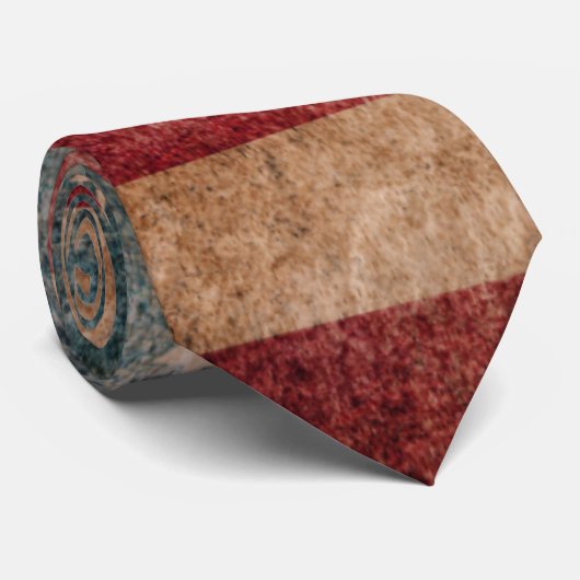 ヴィンテージグランジな米国の星及びストライプな旗 ネクタイ (ロール)