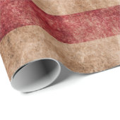 ヴィンテージグランジな米国の星及びストライプな旗 ラッピングペーパー (ロールコーナー)