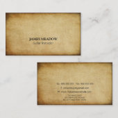 ヴィンテージグランジな音楽ミュージシャンのギターの先生 名刺 (正面/裏面)