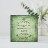 ヴィンテージグランジアイリッシュシャムロックサンパトリック 招待状 (スタンド正面)