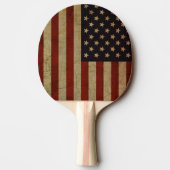 ヴィンテージグランジアメリカ国旗 卓球ラケット (裏面)